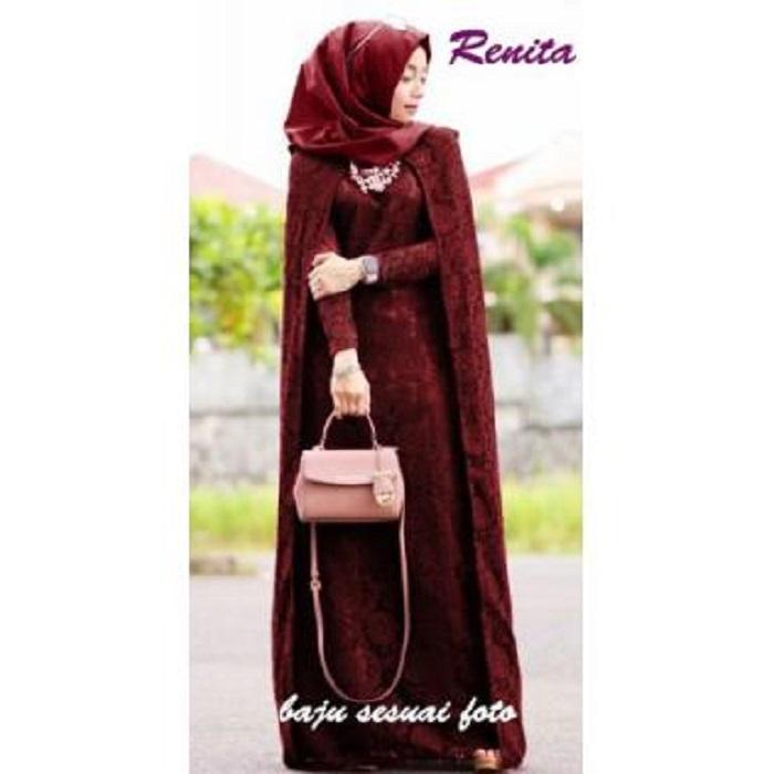 TOKO KIRANA SURABAYA BAJU MUSLIM GAMIS RENITA 2IN1