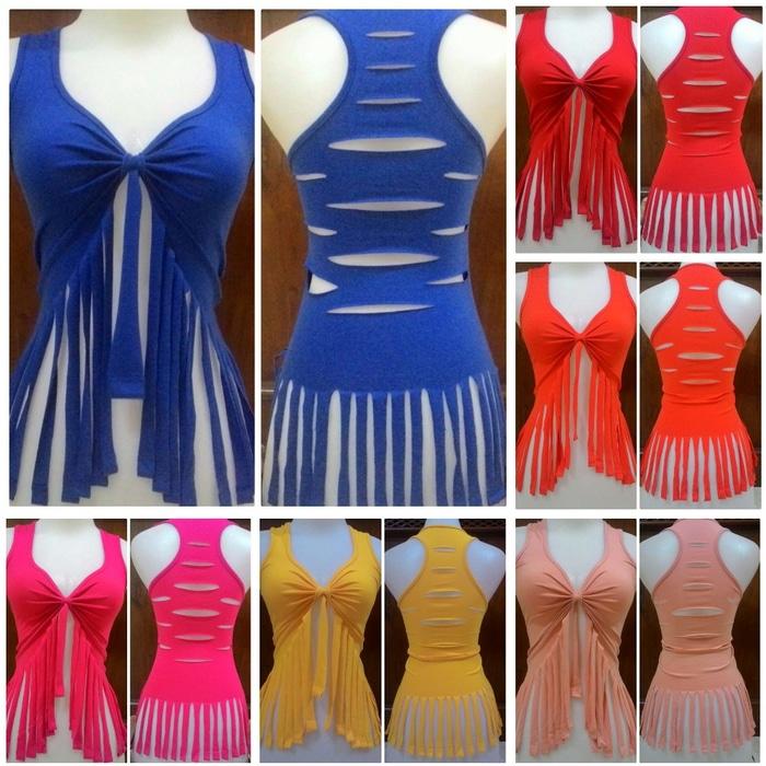 baju senam aerobic zumba sobek tanktop senam sobek yoga unik murah - vh1LoF