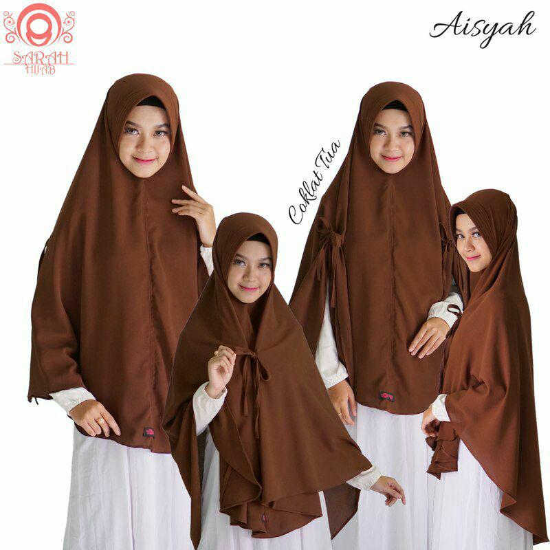 Hijab Aisyah Syar'i Pet Antem Sepaha by Sarah Hijab Original
