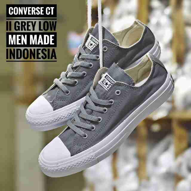 Promo Sepatu Murah Converse CT Original Indo Abu Unisex Diskon