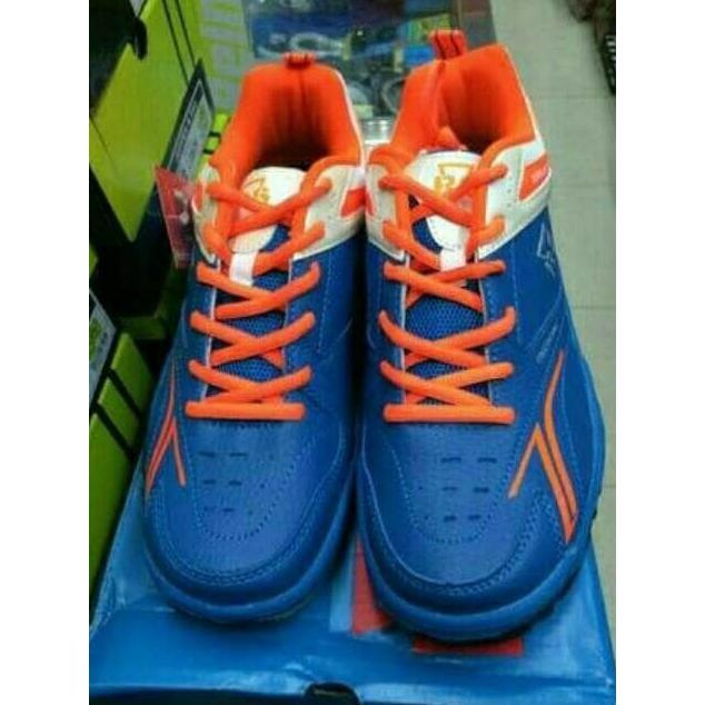 JUAL SEPATU BADMINTON BULUTANGKIS RS SIRKUIT 567 BLUE ORANGE ORIGINAL MURAH MURAH
