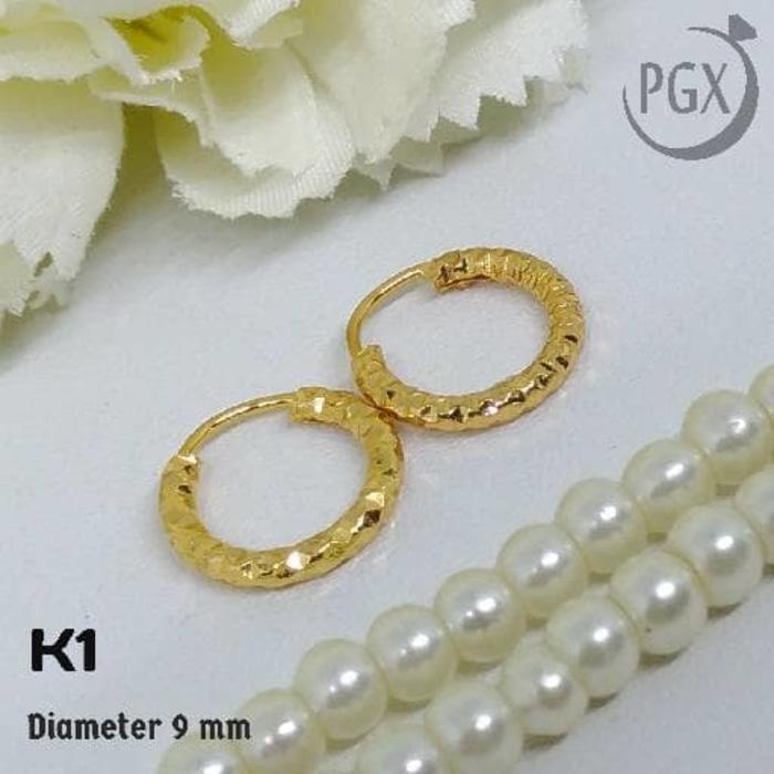 K1 Anting Gipsy Anak / Bayi - XUPING - Perhiasan Lapis Emas 18K