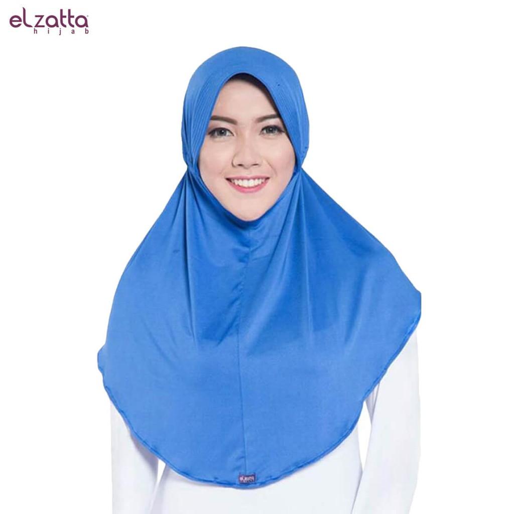 Elzatta Hijab / Hijab / Hijab Instan / Bergo / Elzatta Basic / E001 BIRU