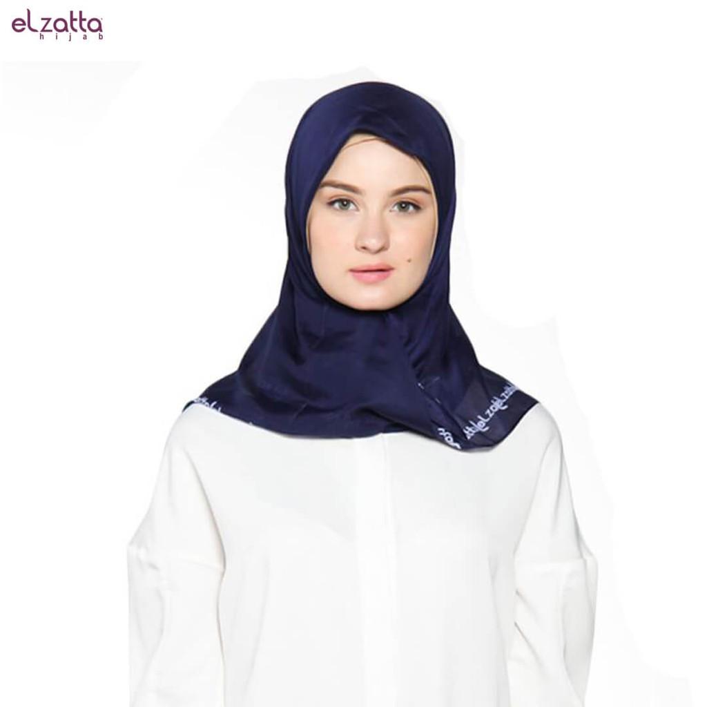 Elzatta Hijab / Hijab / Hijab Segi Empat / Scraft / Elzatta Basic / E006 NAVY