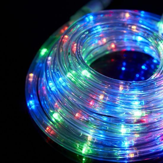 Lampu LED Hias SELANG Outdoor 10 Meter Warna Warni Eksterior Natal Taman Rope Light Hias Cafe Warung Kopi Toko Gudang Bagus Grosir Murah