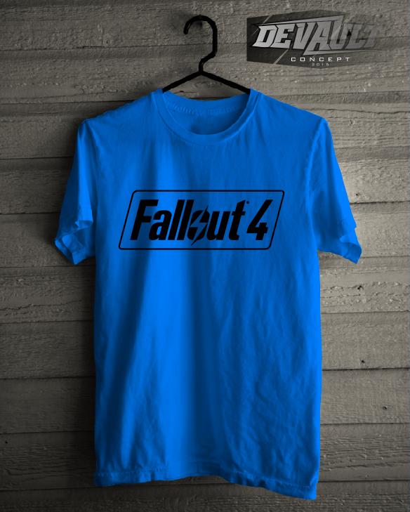 Kaos/T-Shirt Game Fallout 4 Logo Murah