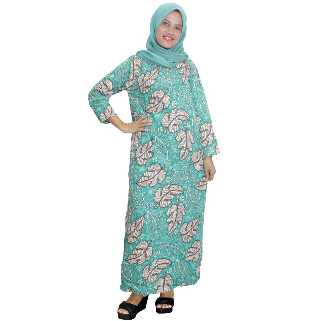 Longdres Batik, Daster Lengan Panjang Batik, Baju Tidur, Piyama, Kancing, Daster Bumil, Busui (LPT001-24) Batik Alhadi