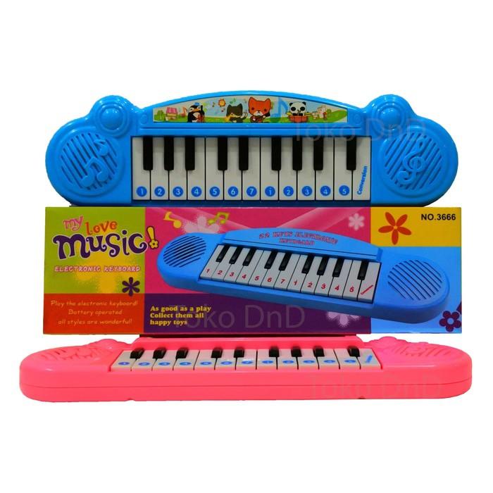 Mainan Anak - Electronic My Love Keyboard Play Piano Murah Music 22 - Reri4o