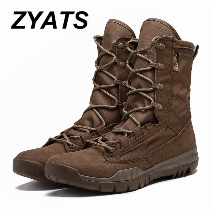 Zyats Baru Pria Luar Sepatu Tentara Laki-laki Komando Tempur Desert Daki Gunung Luar Ruangan Sepatu Landing Sepatu Taktis Militer
