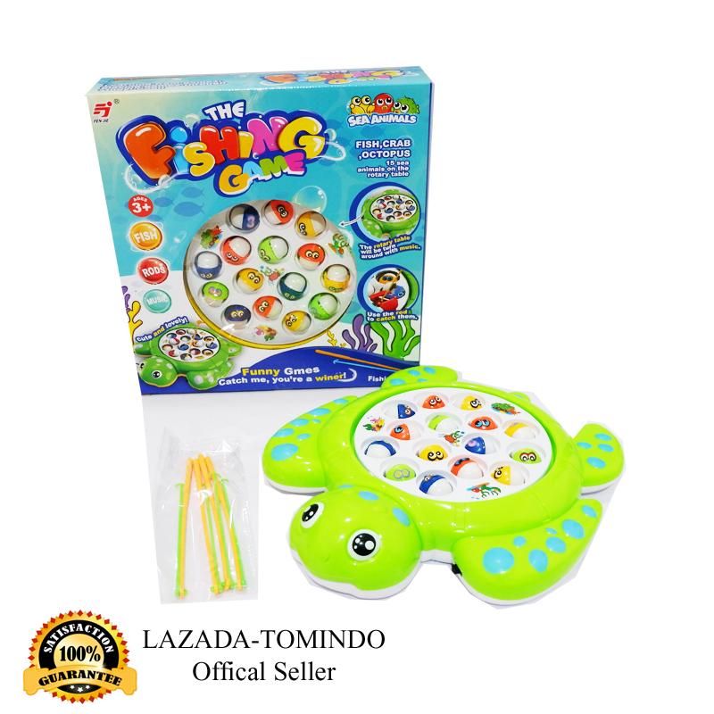 Tomindo Fishing Game Turtle / Mainan Anak / Mainan Pancingan (random colour) I633932 / FJ5016-1A