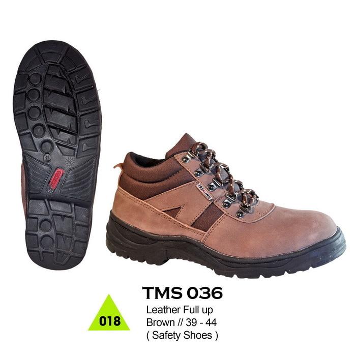 Jual Sepatu Kerja Safety Smi Boots Pria Bahan Kulit Handmade Cibaduyu
