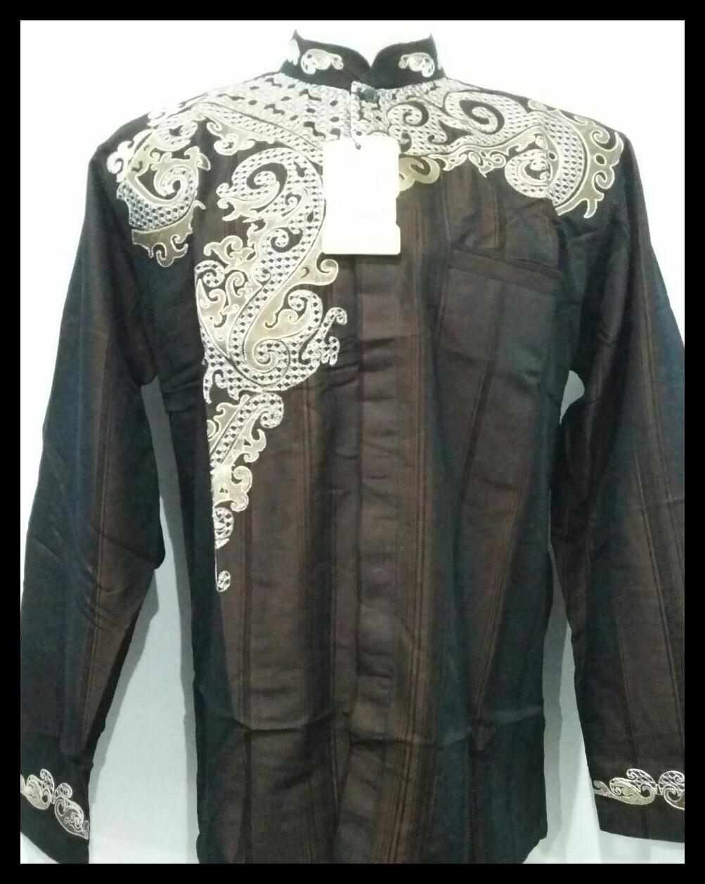 Viral Guido - Baju Koko Pria Kemeja Muslim Pria Baju Muslim Pria Atasan Koko Pria Bordir Lengan Panjang Benhill Original