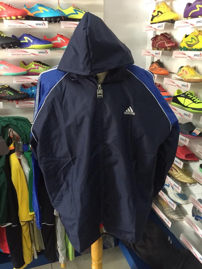 Jaket parasut untuk lari olahrga running navy biru dongker allsize XL - HfeC4k