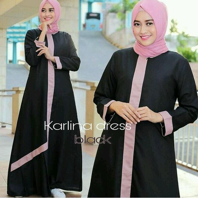 Dress Remaja Karlina Dress Gamis Modern Baju Murah Ghtsyh