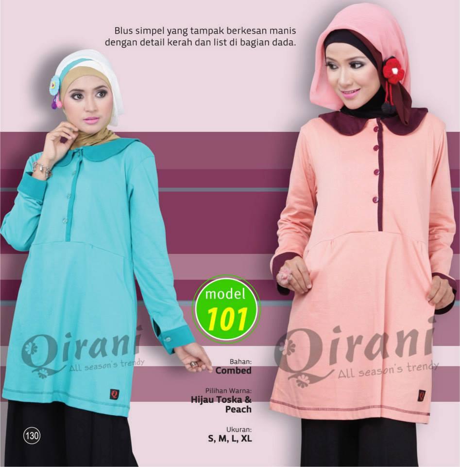 TUNIK QIRANI 101/ TUNIK PREMIUM/ ATASAN MUSLIM WANITA