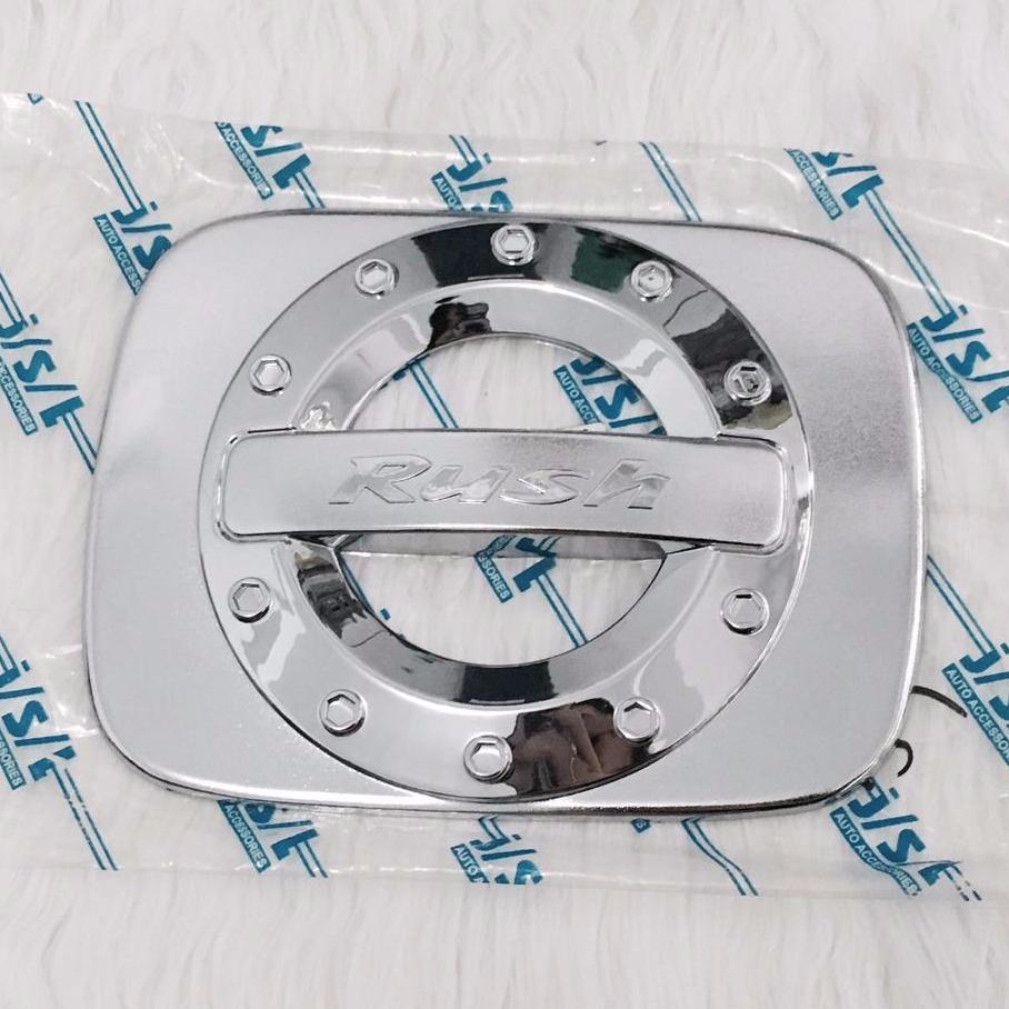 tutup tangki mobil TOYOTA RUSH / Cover tank full chrome / Aksesoris penutup tangki bensin mobil murah mobil RUSH