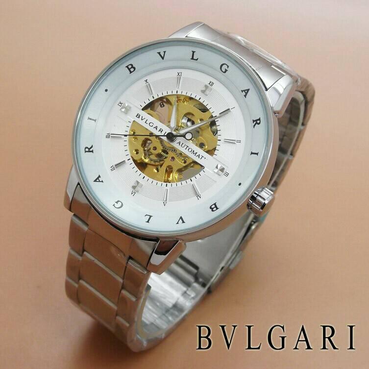 Jam Tangan Bvlgari Skeleton Rantai Automatic BV20