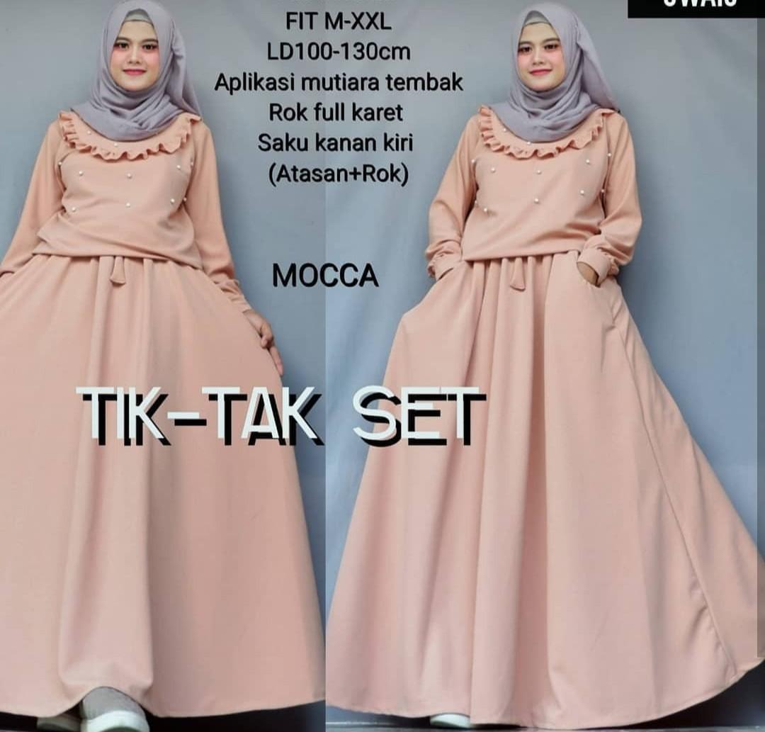 Baju Original Setelan Tik Tak Set Balotelly Baju Atasan Wanita Setelan Kulot Setelan Baju Dan Rok Wanita Muslim Baju Muslim Terbaru 2018