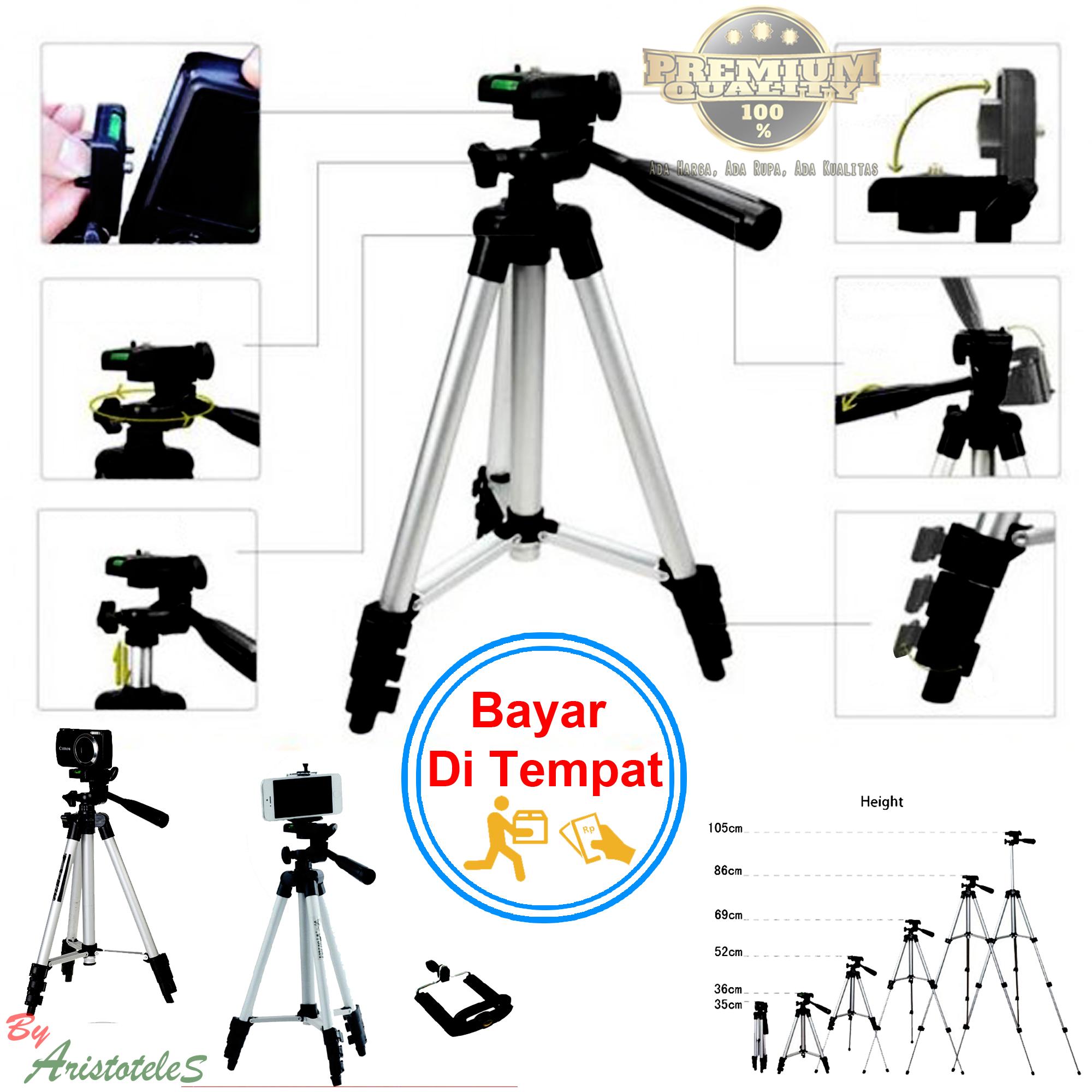 Tripod HP Dan Camera DSLR - 3110 Silver - Free Holder For Hp