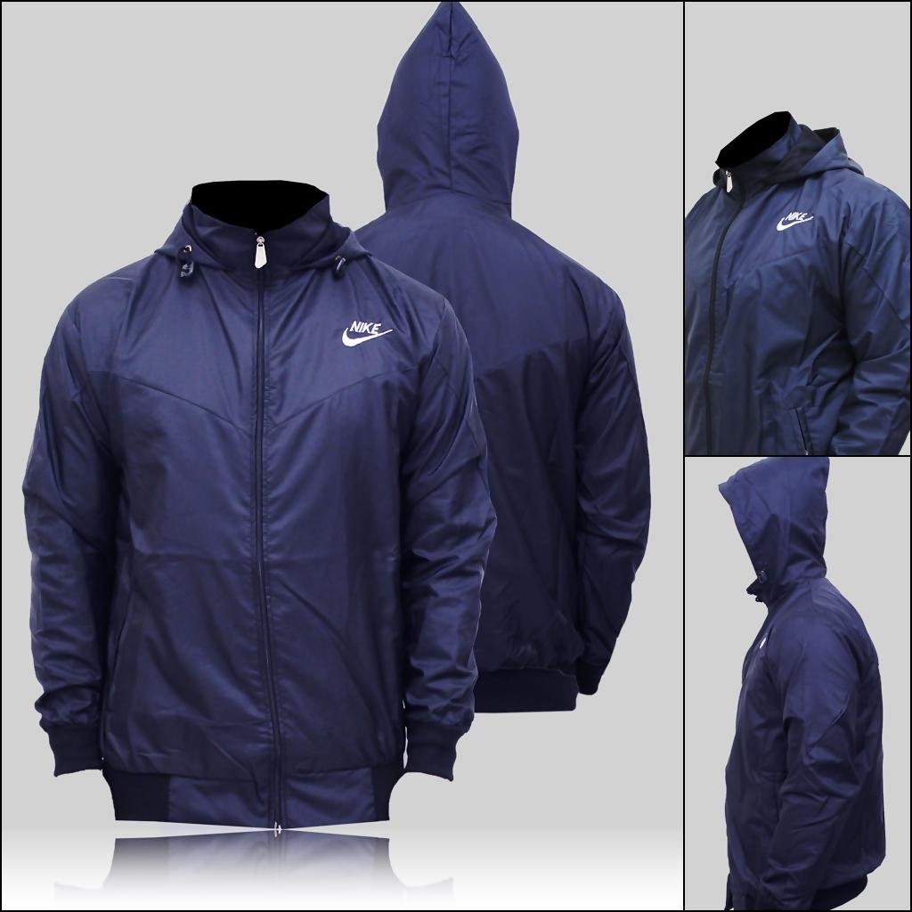 Jaket Outdoor Parasut Pria Navy