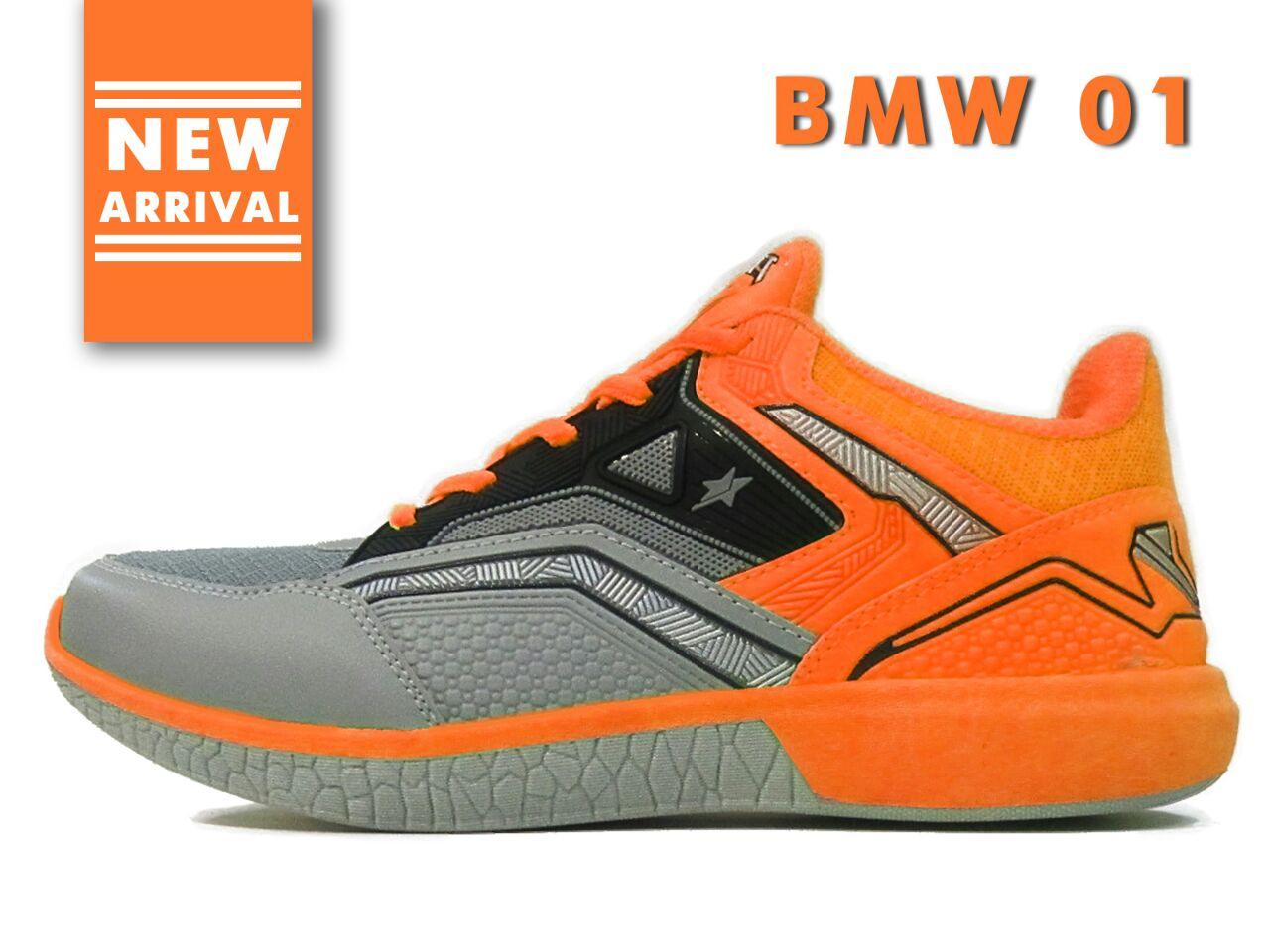 Amelia Olshop - Pro ATT Sepatu Sneaker Pria / Sepatu Pria / Sepatu Olahraga / Sepatu Sport / Sepatu Murah / Sepatu High Quality New Arrival - BMW 01 Oranye