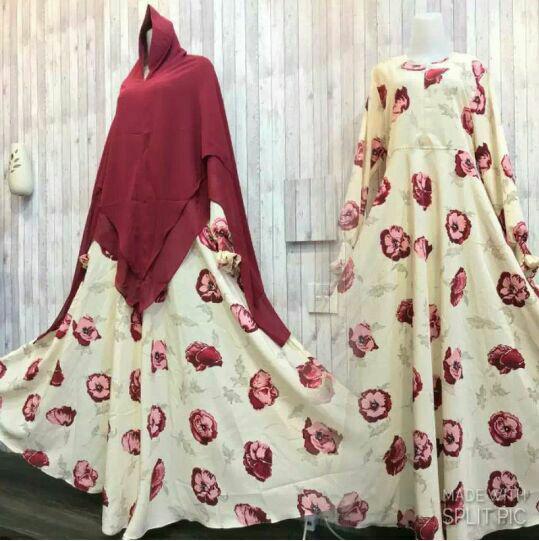 Adzra Gamis Murah syari /busana muslim wanita - Diomira Dress - Coklat