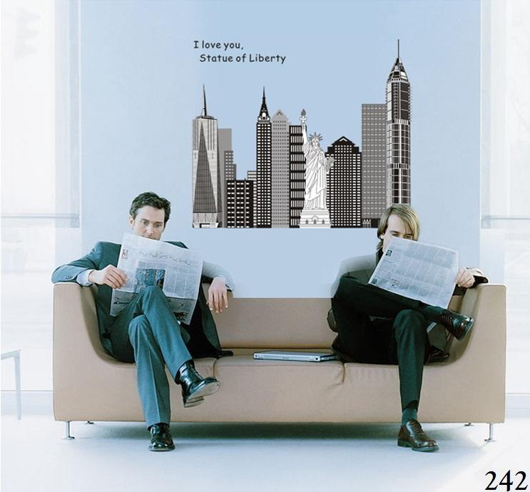 Wallsticker / Wall Sticker / Wallstiker / Wall Stiker / Stiker Dinding / Hiasan Dinding 242 Liberty Statue