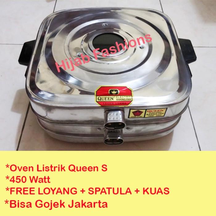 Oven Listrik Kue Lapis Kecil Stainless Queen Baking Pan 450 Watt - F0obls