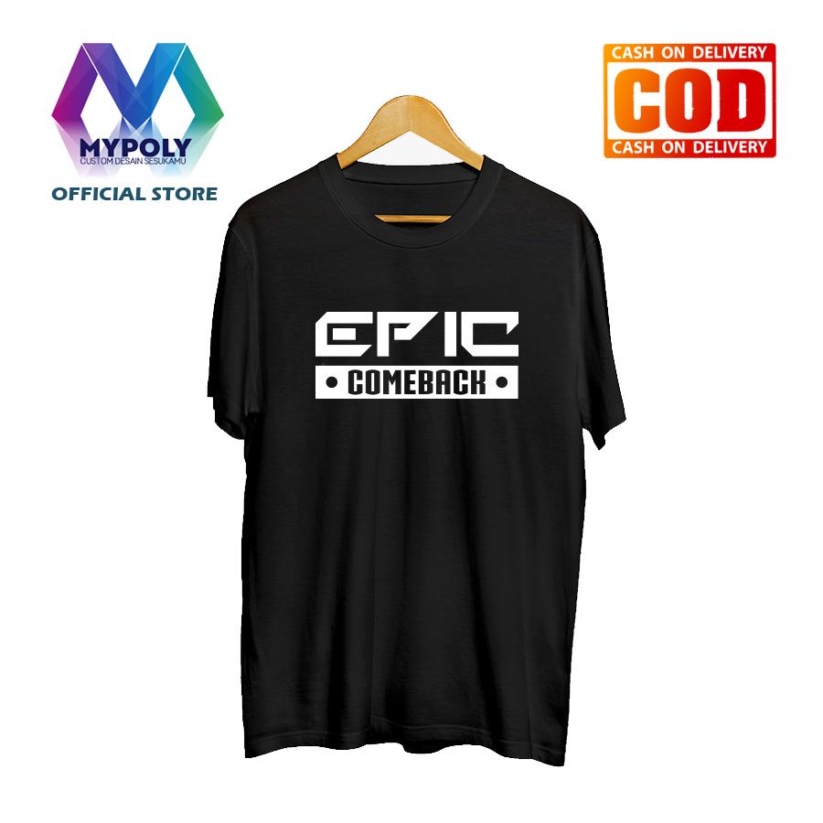 Kaos Premium KaosAjalah KAP / Baju Distro / Tshirt Casual Pria Wanita / Fashion Atasan / Kaos Game Mobile Legend / Kaos Game Dota 2 Mobile Legend League of Legend / Epic Comeback
