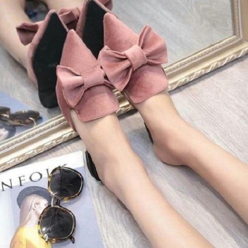 Flatshoes Pita Selop - Salem / sepatu / sepatu murah / sepatu boots / sandal flat