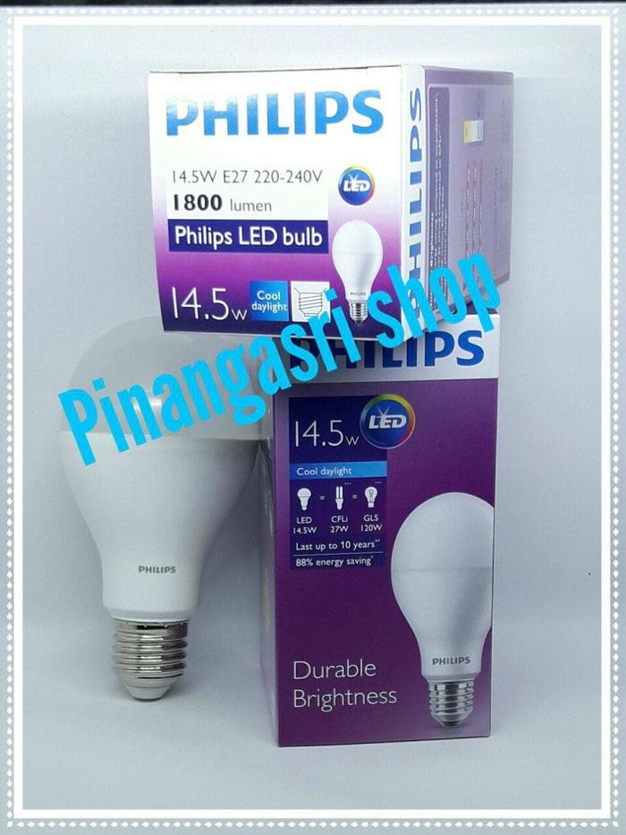 Terbaru!! Lampu Led Philips 14 Watt 14W Philip Putih 14.5 W Bulb Pengganti 16 18 - ready stock