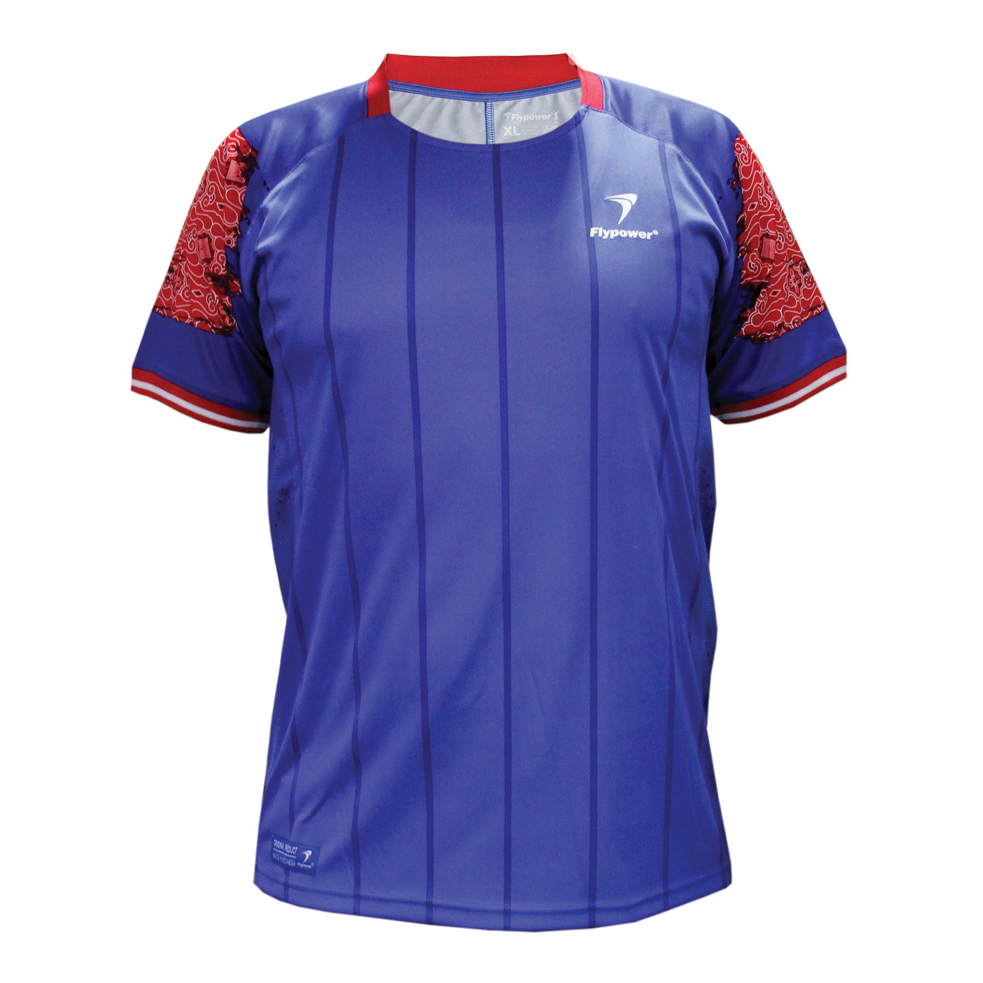Flypower Mandalawangi 3 Kaos Badminton Pria -Blue