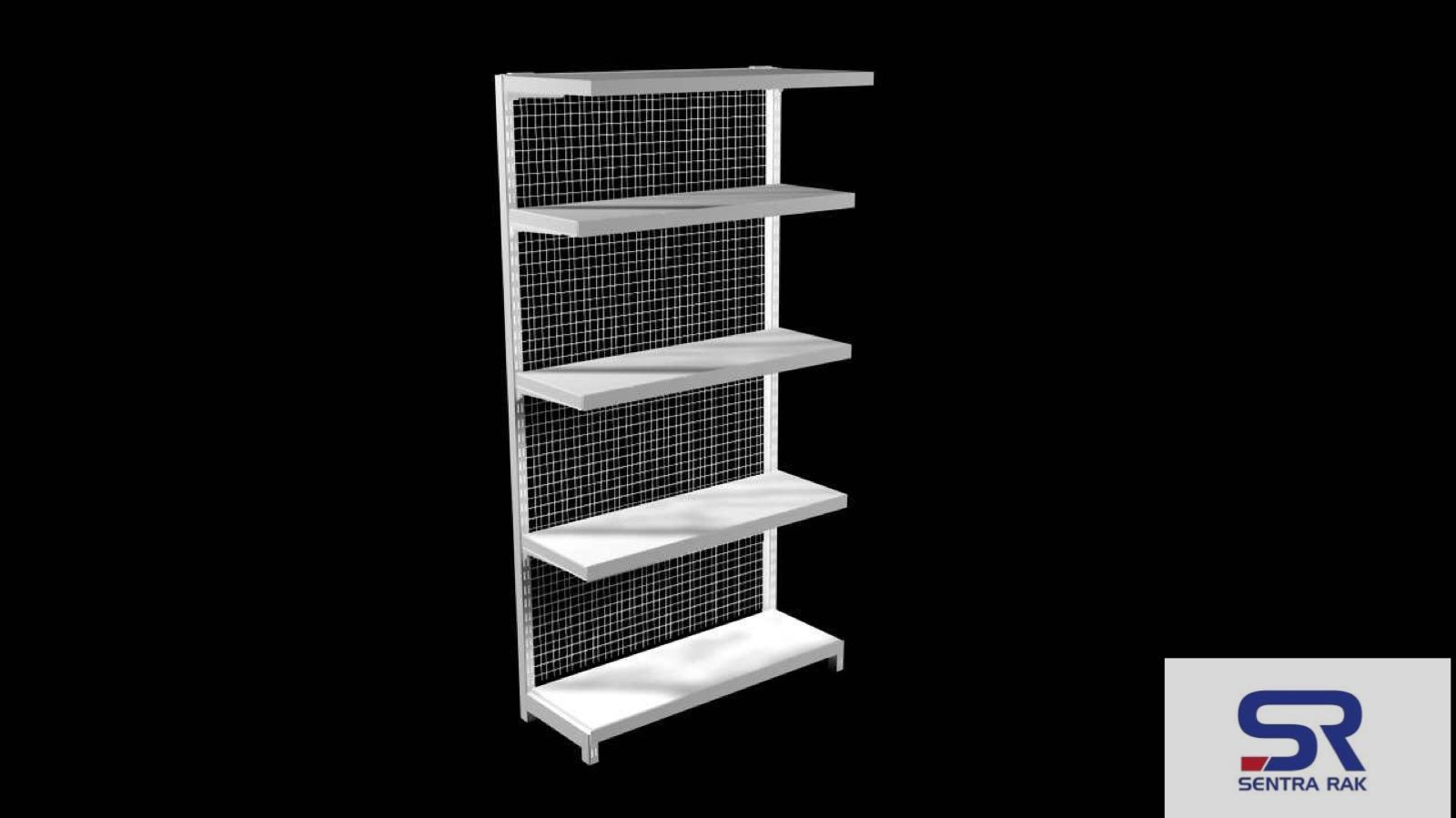 Rak Minimarket Tipe B Single 150 x90 x35cm-4 susun- Starting