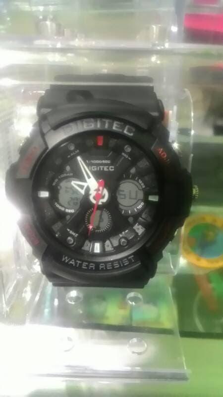 ... Pria Rantai Silver Digital Hitam DG 3030 T Dual Time. Source · Jam tangan digitec, dual time analog dan digital