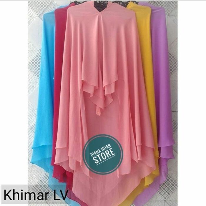 Hijab Layer - Khimar Lyra Virna Ref - Khimar Ceruti 2 Lapis Layla