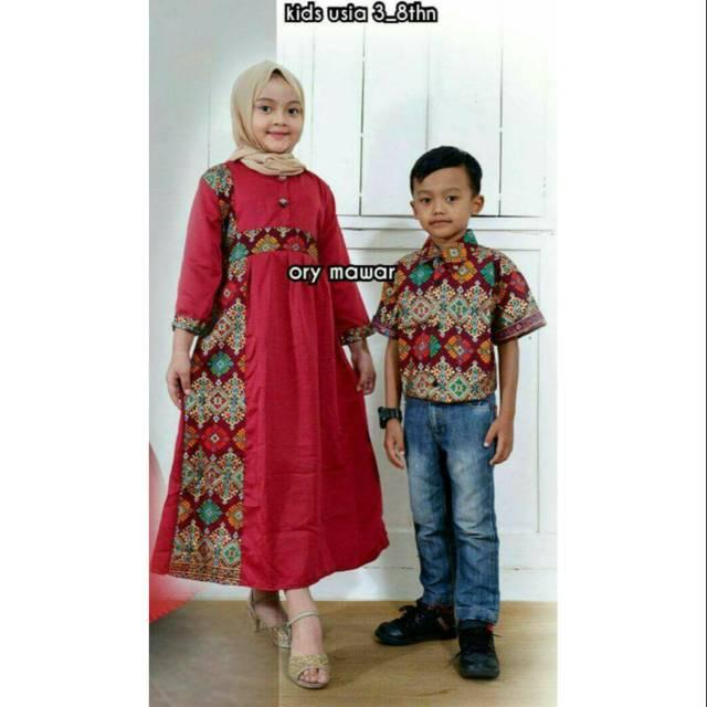 Lapak_solocity - Gamis kebaya modern Kids Jamannow familly keluarga setelan murah wanita anak Couple kids hitam