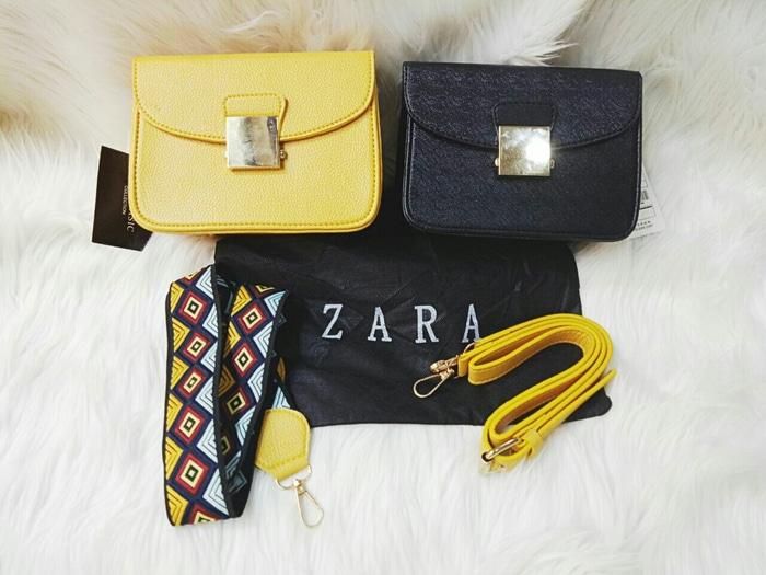 Tas Zara Basic Crossbody Double Strap - zuiBxl