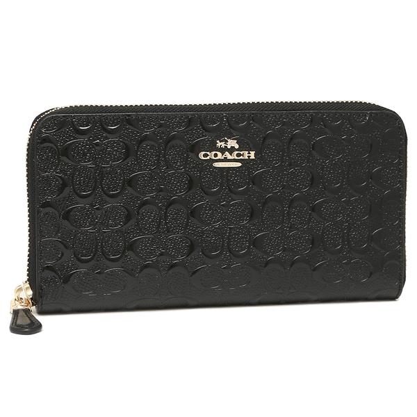Coach Accordion Zip Signature Debossed Patent Leather Wallet 54805 Dompet . Authentic Original Asli USA Store /Counter