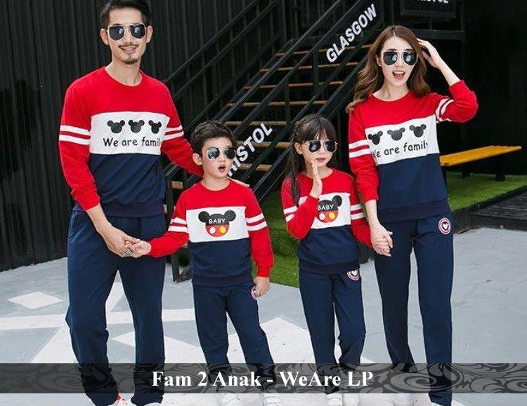 FamilyCouple Kaos Keluarga Lengan Panjang Baju Family Simple WeAre LP