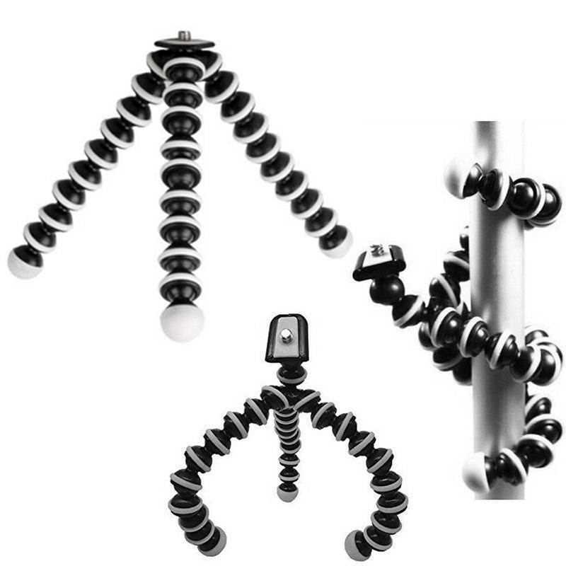 Universal Mini Tripod Stand Flexible Gorillapod Tripods Stander For GoPro Camera /Samsung /Xiaomi /Android/iPhone BLACK