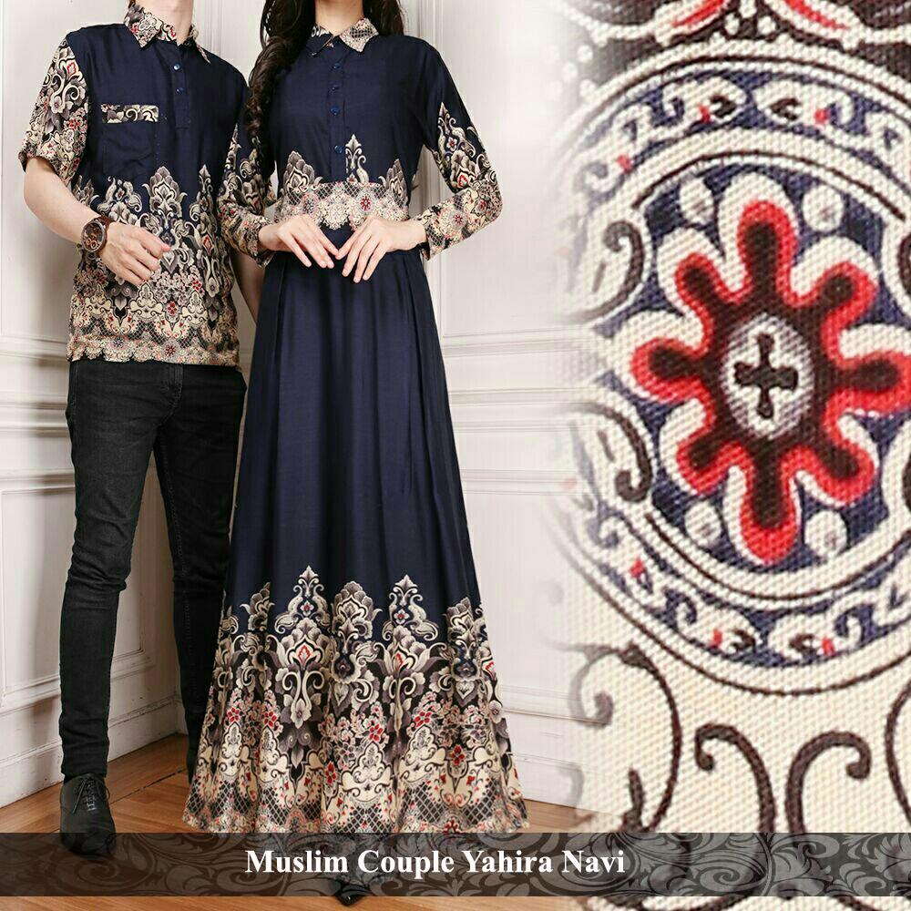 PROMO Baju muslim sarimbit keluarga Baju muslim couple keluarga Muslim Yahira Navi