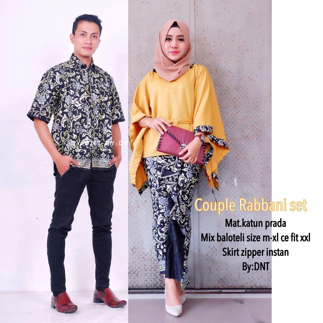 Saudah Baju batik_Baju Batik Couple_Baju Batik Sarimbit_Baju Batik Pasangan_Baju Batik Pesta_Baju Batik Keluarga Rabbani Couple