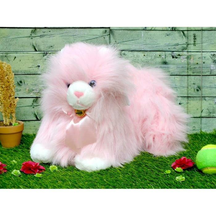Boneka Kucing Anggora Pink - 3U6npS