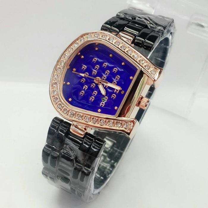 PROMO TERBATAS!!! JAM TANGAN WANITA AIGNER 014 SEMI SUPER BOX KANCING Terbaru Murah