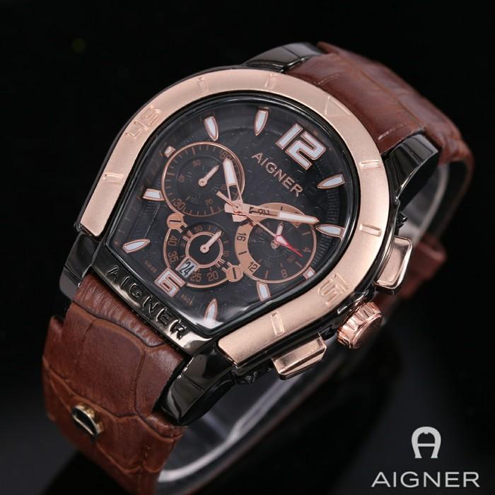 Jam Tangan-Aigner Crono Palermo Keluaran Terbaru Type GB 1166 Ag- Untuk Pria Dan Wanita (Unisex) - Limited Edition Paling diCari