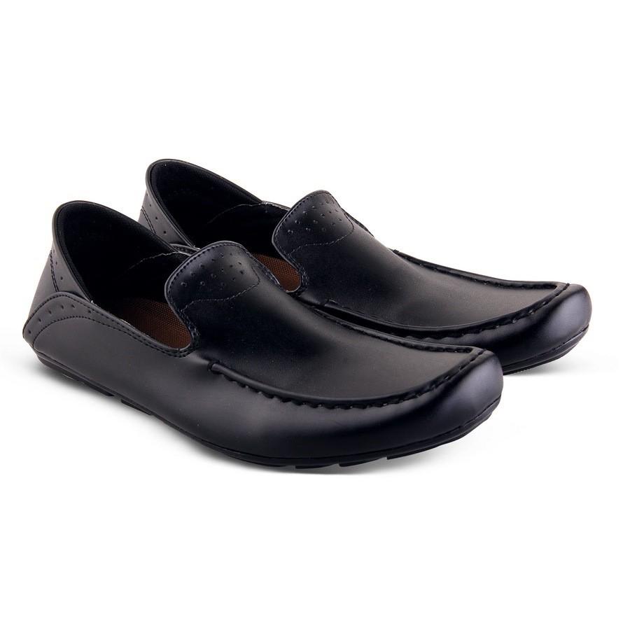 Sepatu Casual Pria Bally Slop Kulit Asli Free Kaos Kaki Bustong Sandal Slip On Formal