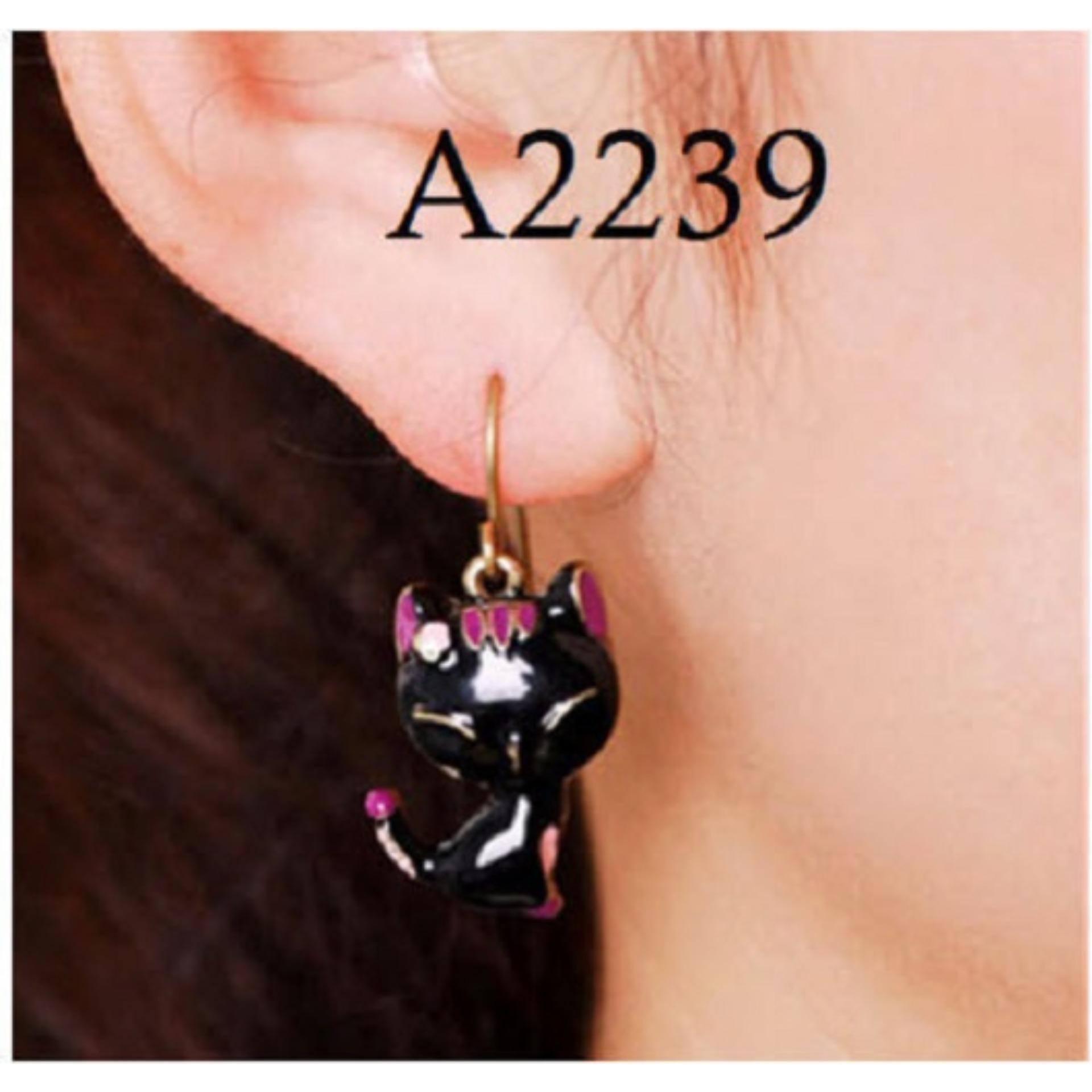 Anting Korea (Kalung Gelang Cincin Perhiasan Xuping Lapis Emas)