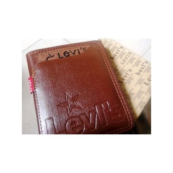 Dompet Pria Kulit Merk LEVIS- Motif Keren- Elegant & Berkualitas