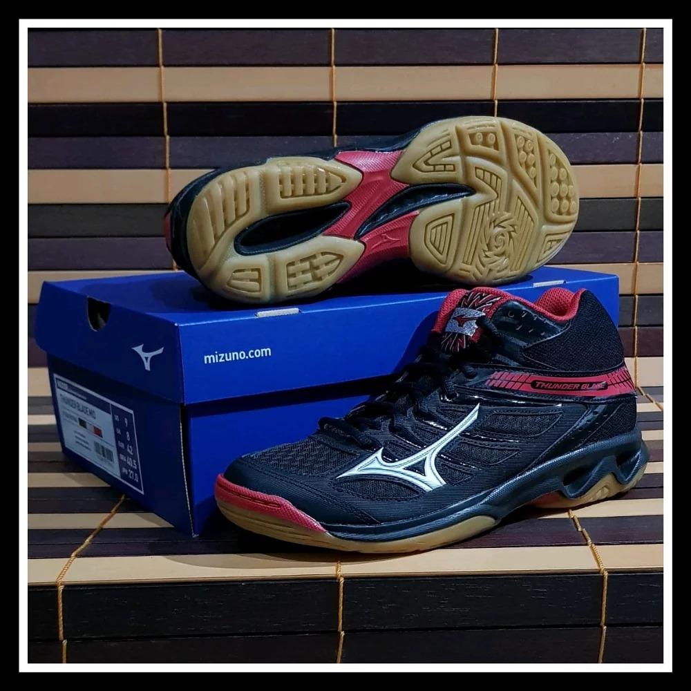 MIZUNO THUNDER BLADE MID BLACK RED