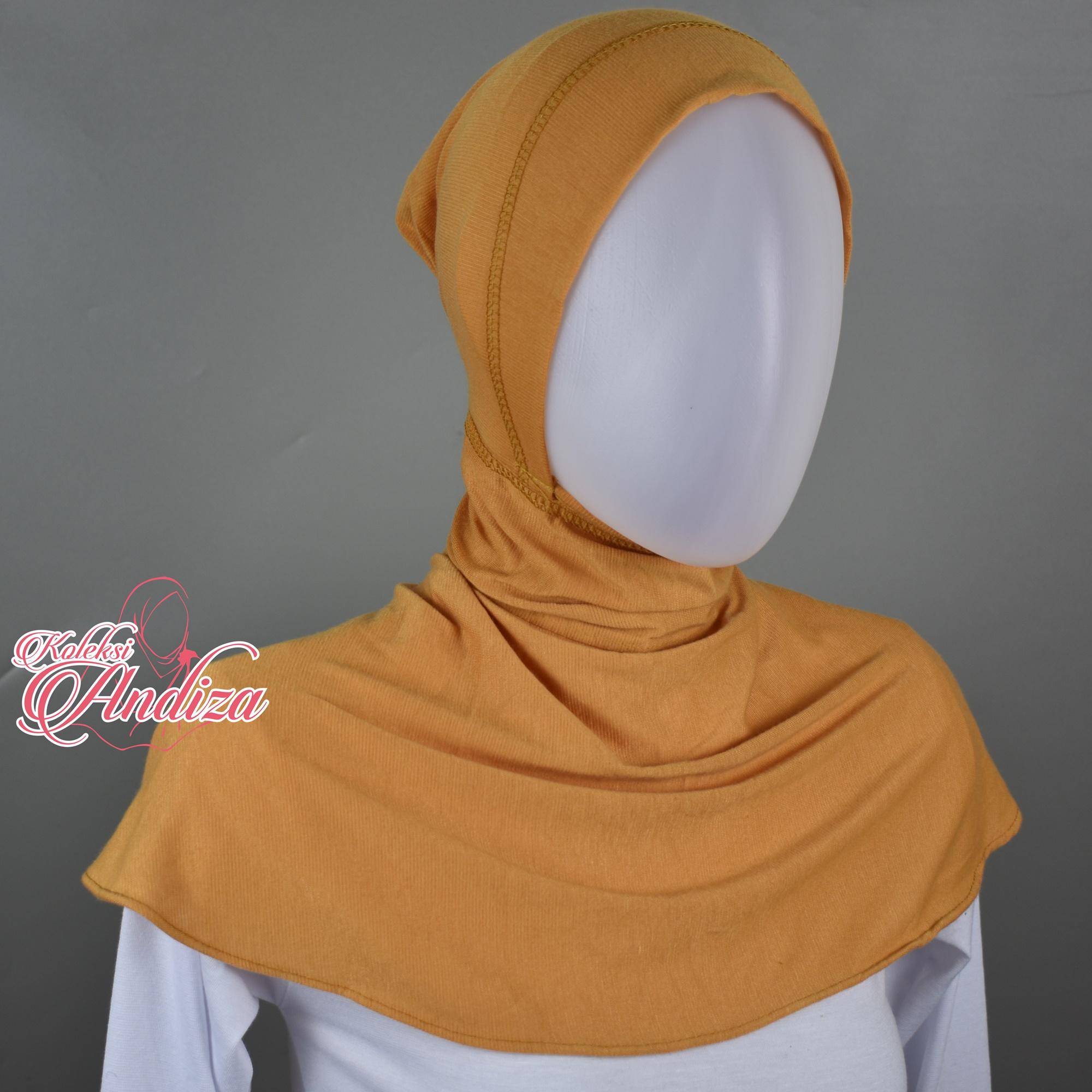 ANDIZA - CIPUT NINJA ANTEM ZIPPER - BAHAN KAOS NYAMAN - INNER DALAMAN JILBAB KERUDUNG RESLETING SLETING
